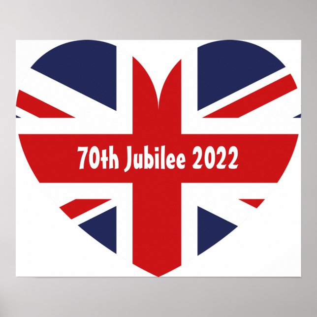 Poster 70 Jubilee 2022 British Flag (Frente)