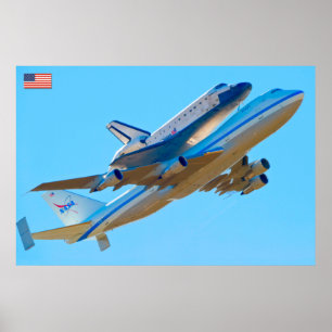 Poster 747 Aeronaves Portadoras De Ônibus Espaciais