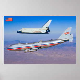 Poster 747 Aeronaves Portadoras De Ônibus Espaciais