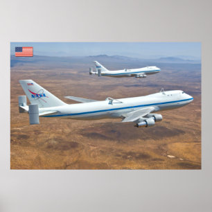 Poster 747 Space Shuttle Carrier Aircraft
