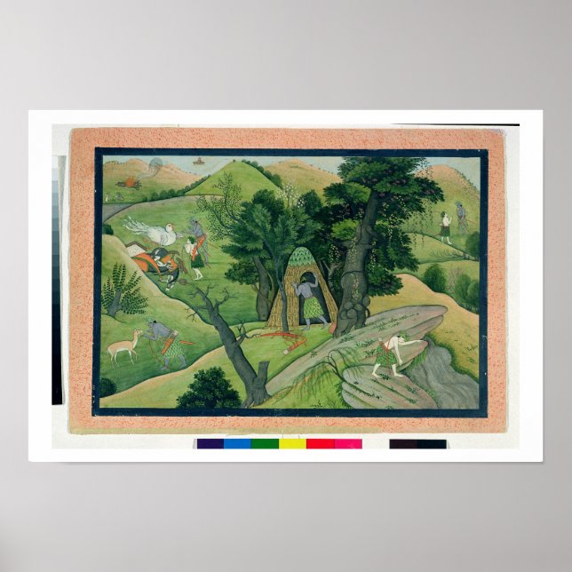 Poster 74.73 Rama e Lakshmana vagando em busca de Si (Frente)