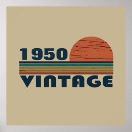 Poster 75 anos de idade personalizados