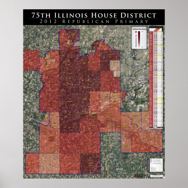 Poster 75.o Distrito da Casa de Illinois - 2012 Rep. Prim (Frente)