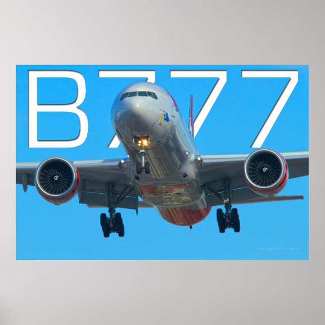 POSTER 777 AERONAVE (Frente)