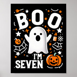 Poster 7 Aniversário de Sete Anos, Boo de Sete! Hallowe