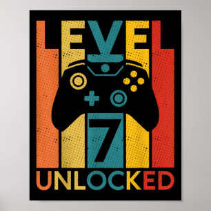 Poster 7 anos de cotação de jogos desbloqueados no nível 