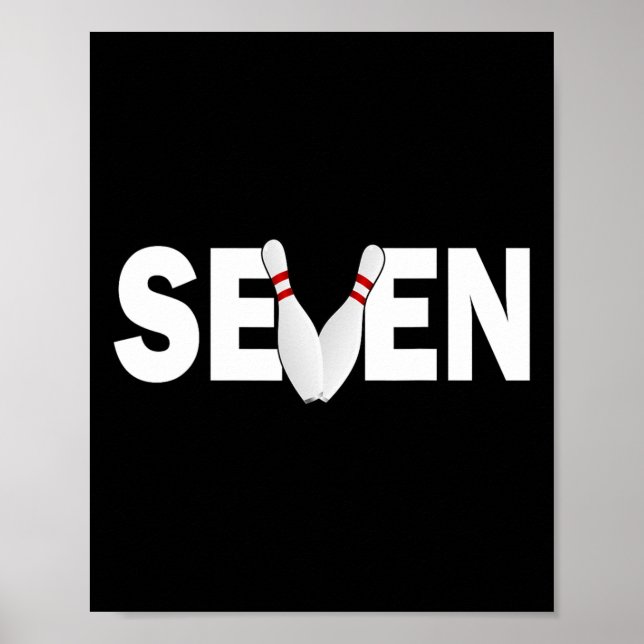 Poster 7 Birthday, 7 anos, parto da Boliche (Frente)