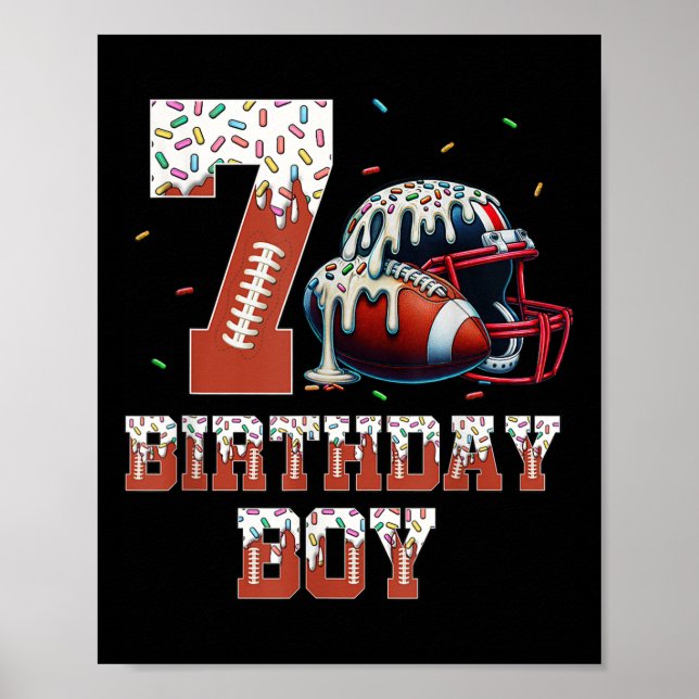 Poster 7 de Futebol - Festa de aniversário de esporte Ven (Frente)