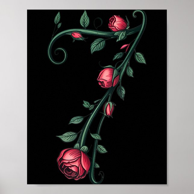 Poster 7 Floral 67 Rose Valentines Day Funny Love Matchin (Frente)