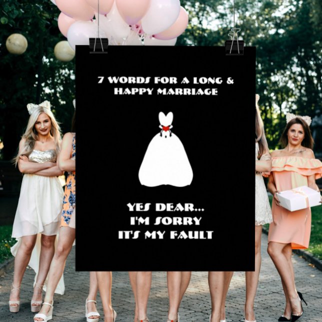 Pôster 7 Palavras Para Um Casamento Longo E Feliz - Poste (Criador carregado)