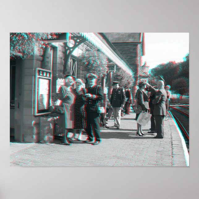 Poster 7 Valley Rail 1940's Day, Shropshire, Inglaterra (Frente)