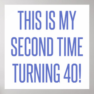 Poster 80 Birthday Gag Gift