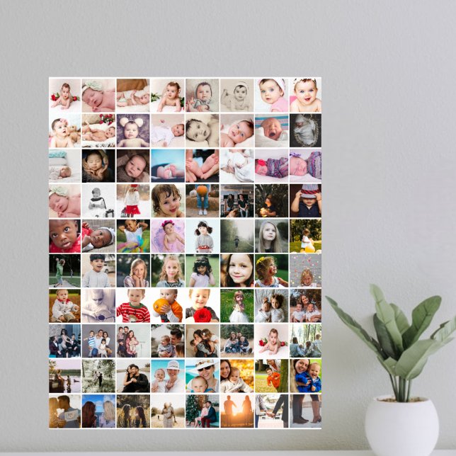 Poster 80 Colagem de Fotos Personalizada (Criador carregado)