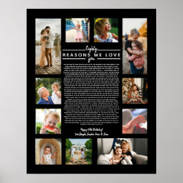 Poster 80 razões pelas quais nós te amamos presente de an