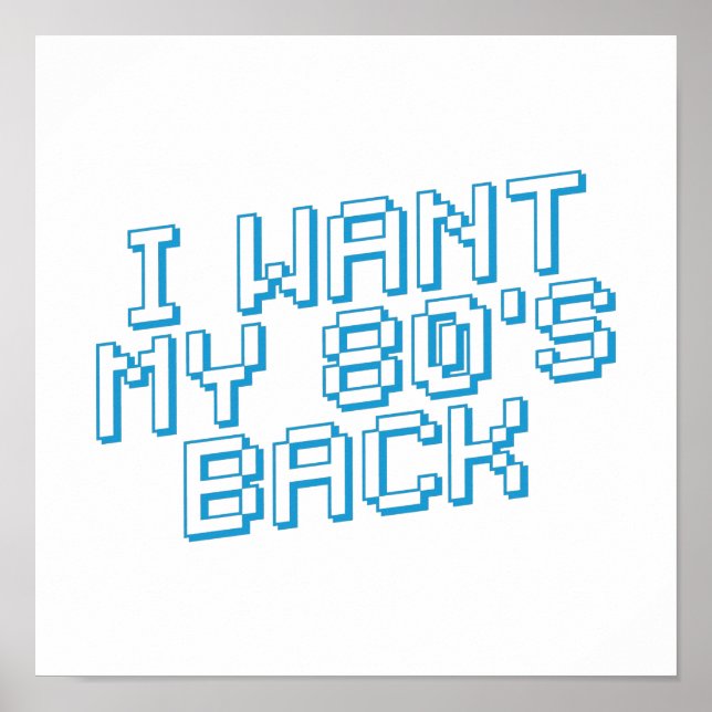 Poster 80s com sobra (Frente)