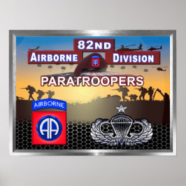 Poster 82.a Divisão aérea Mais velho Paratrooper