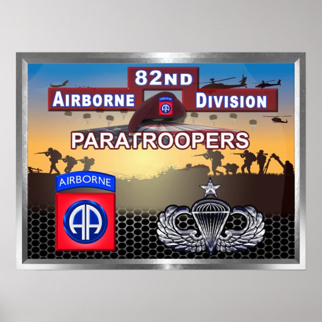 Poster 82.a Divisão aérea Mais velho Paratrooper (Frente)
