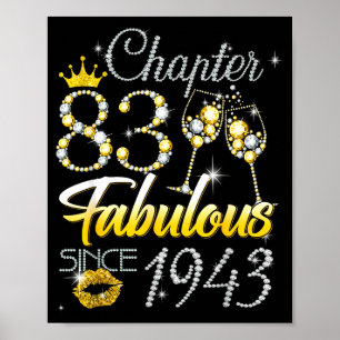 Poster 83º aniversário rainha capítulo 83 fabuloso desde