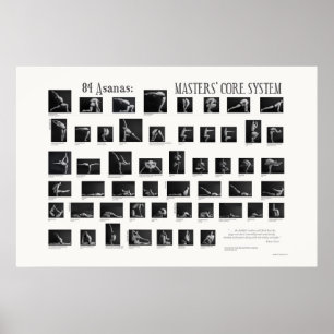 Poster 84 Asanas: Sistema Núcleo de Mestrados