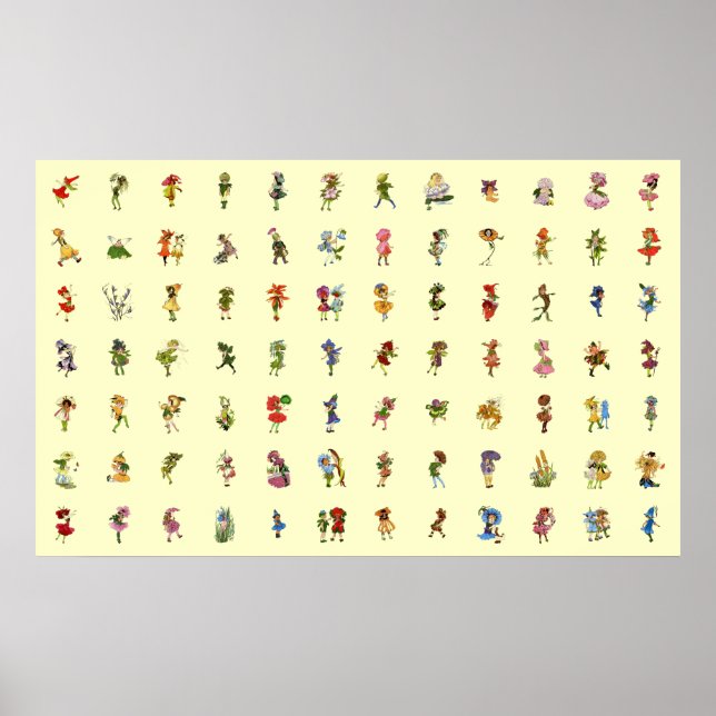 Poster 84 Crianças com Flor (Frente)