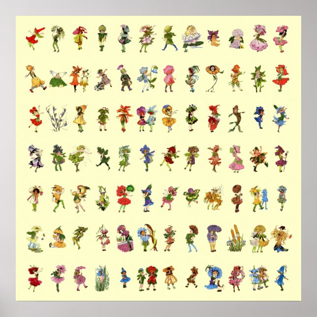 Pôster 84 Crianças com Flor (Frente)