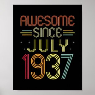 Poster 85º aniversário é fantástico desde julho de 1937 8