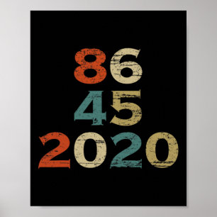 Poster 8645 Camiseta 86 45 Engraçado Anti-trump Biden Har