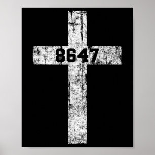 Poster 8647 Anti Trump Cruz Cristão Jesus 86 47 Retro 