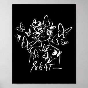 Poster 8647 Anti Trump Floral Resist 86 47 Impeach Trump