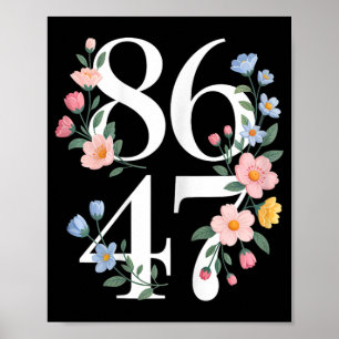 Poster 8647 Flor Anti-Trump Floral Boho Vintage