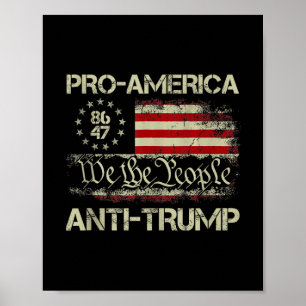 Poster 8647 Nós O Povo Pro-américa Anti-trump Camiseta se