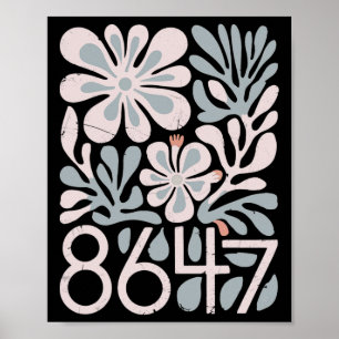 Poster 8647 Resista Sutil Floral Foxtrot Delta Tango Prot