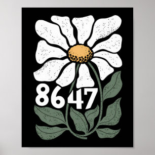 Poster 8647 Resistir à sutil maria Floral Foxtrot Delta T