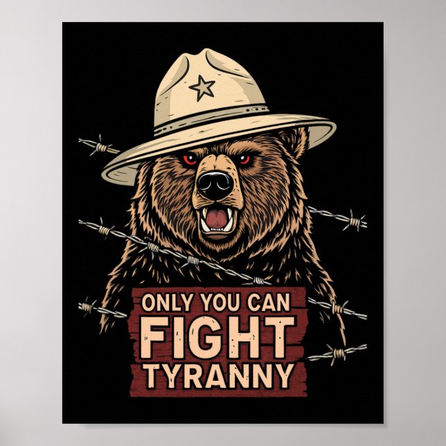 Poster 8647 Só Você Pode Combater a Tirania - Defenda a D (Frente)