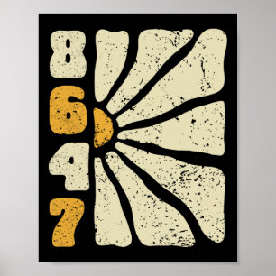 Poster 8647 Sutil Anti Trump 86 47 Estilo Floral Boho 3