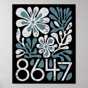 Poster 8647 Trump Sutil 86 47 Floral Estilo Boho