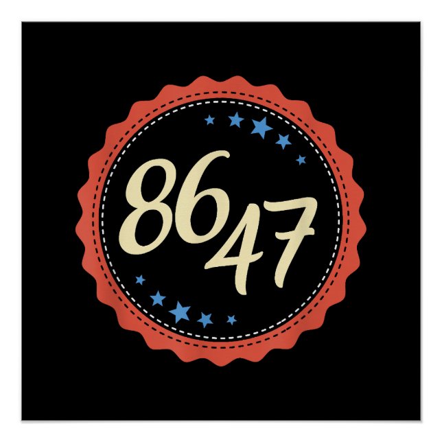 Pôster 86 47 Anti Trump Engraçado (Frente)