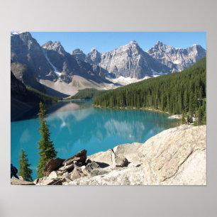 POSTER 880659 PAISAGENS NATURE MOUNTAINS LAKES EVERGREEN