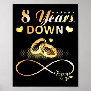 Poster 8 anos para ir ao Casal 8.o casamento Anni
