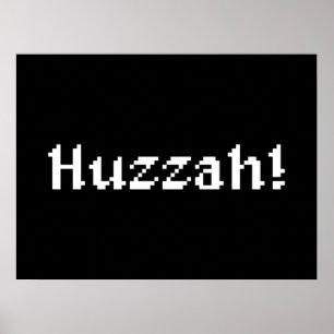 Poster 8 Bits Huzzah!