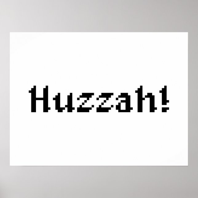 Poster 8 Bits Huzzah! (Frente)