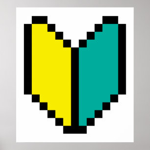 Pôster 8 Bits Pixel Wakaba / Shoshinsha Mark