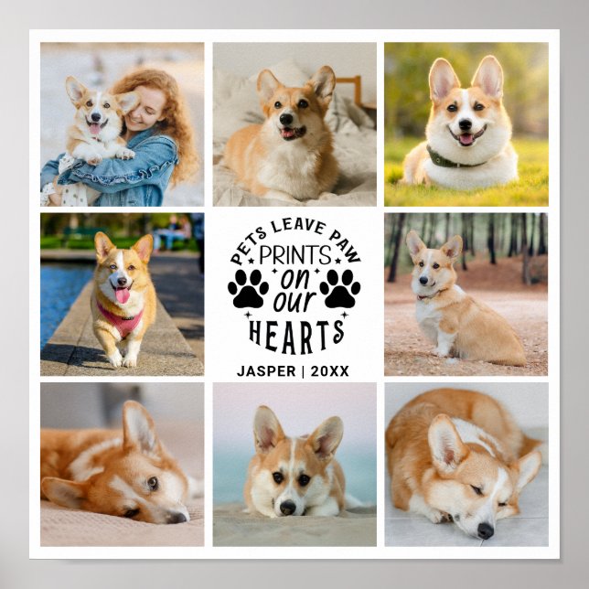 Poster 8 Foto Collage Pet Memorial (Frente)