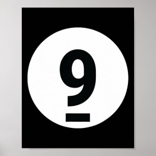 Poster 8 Piscina Ball 9 Billiards Figurume Halloween Mães