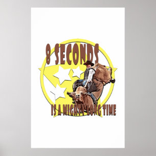 Pôster 8 segundos são uns muitos tempos poderosos!