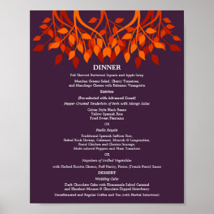 Pôster 8 x 10 Menu de Mesa Jantada para Enquadramento