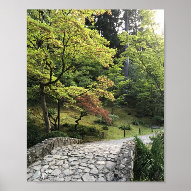 Poster 8 x 10 Premium Gloss Poster, Jardins Japoneses, WA (Frente)