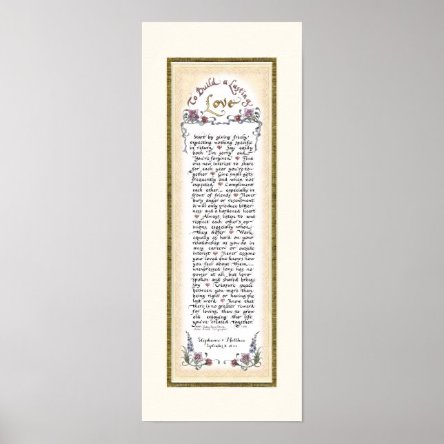 Pôster 8 x 20 para construir uma folha Dourada de creme d (Frente)