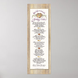 Pôster 8 x 24 Crie uma criança saudável - Cerca de madeir