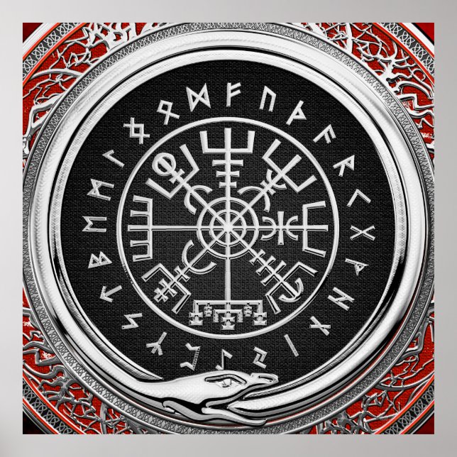 Poster [900] Vegvisir - Bússola mágica de virar prata (Frente)